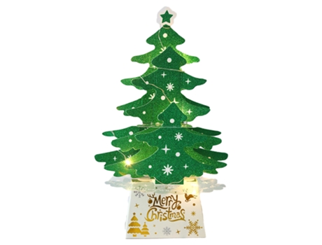Adorno de Navidad ZMDECQNA Adornos Navideños Adorno Tarjeta Escritorio Brillante Juego Cartón