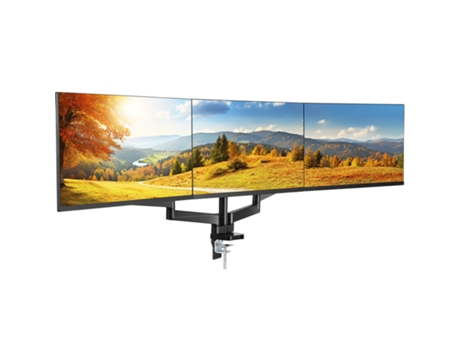 VEVOR Soporte de Pantalla Triple Brazo para Monitor 13-27inch Carga 9,1kg por Brazo