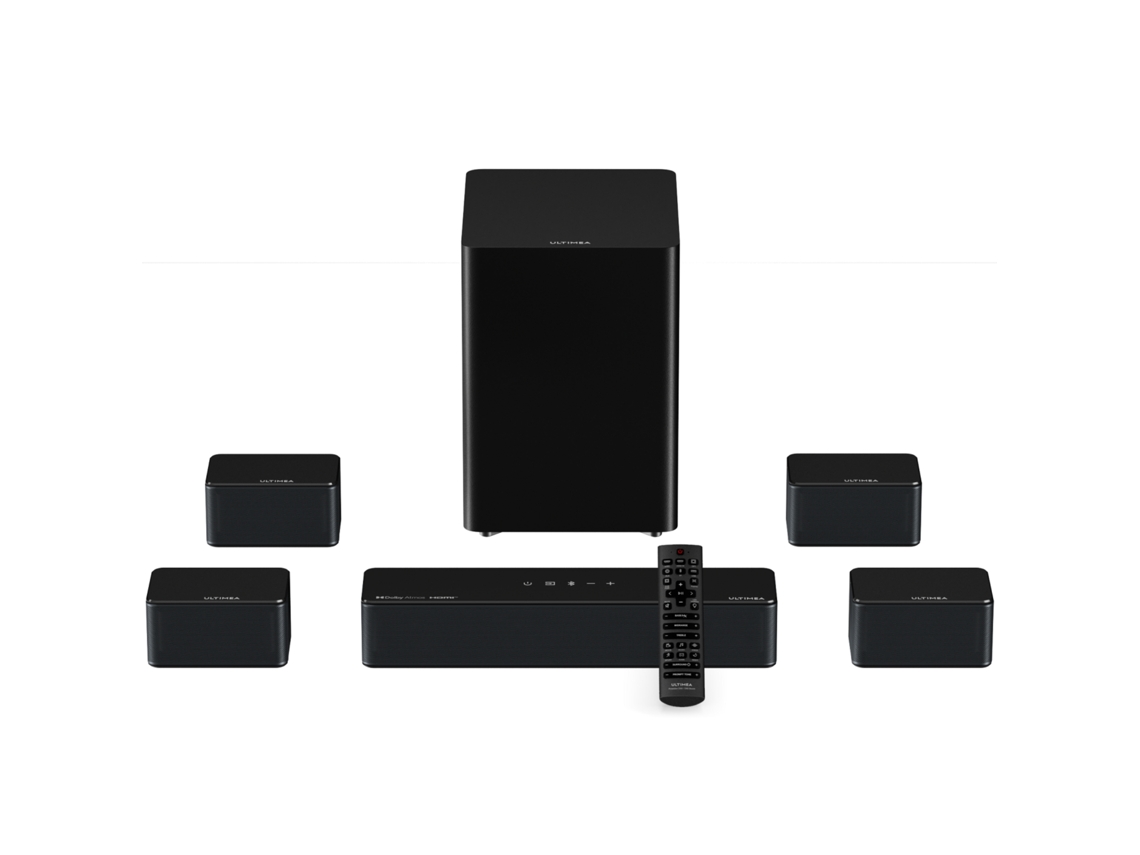 Barra de sonido ULTIMEA Poseidon D80 Boom (7.1 canales - Dolby Atmos - Control por app - Bluetooth - Negro)