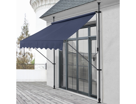 Toldo PRO.TEC (300 x 120 x 200-300 cm - Acero)