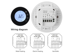 Termostato Inteligente Wifi Tuya Con Pantalla Lcd, Control Remoto Mediante Aplicación Y Control Por Voz Alexa.