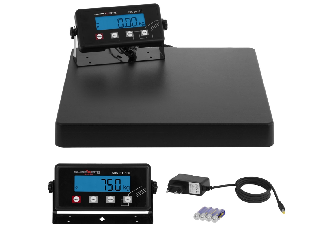 Waga Przemysłowa Paczkowa Pocztowa 75kg / 10g Led STEINBERG SYSTEMS Sbs pt 75c