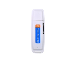 Grabadora de voz digital Grabadora de formato de disco U Mini grabadora de audio USB 2.0 con unidad flash blanco YEMAESRE