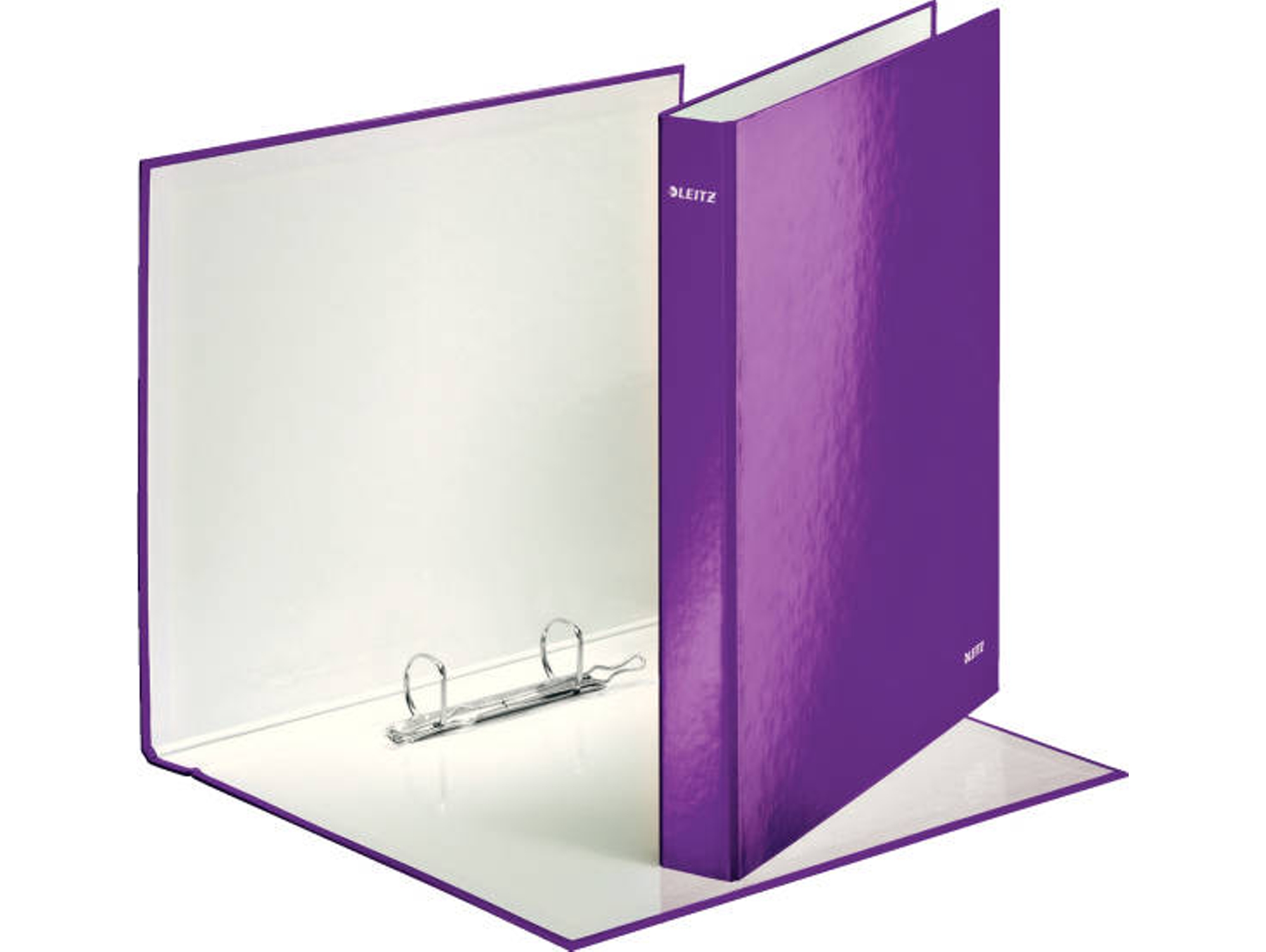 Dossier 4 Anillos LEITZ WOW 40 mm Morado (A4 - Capacidad: 230 hojas)