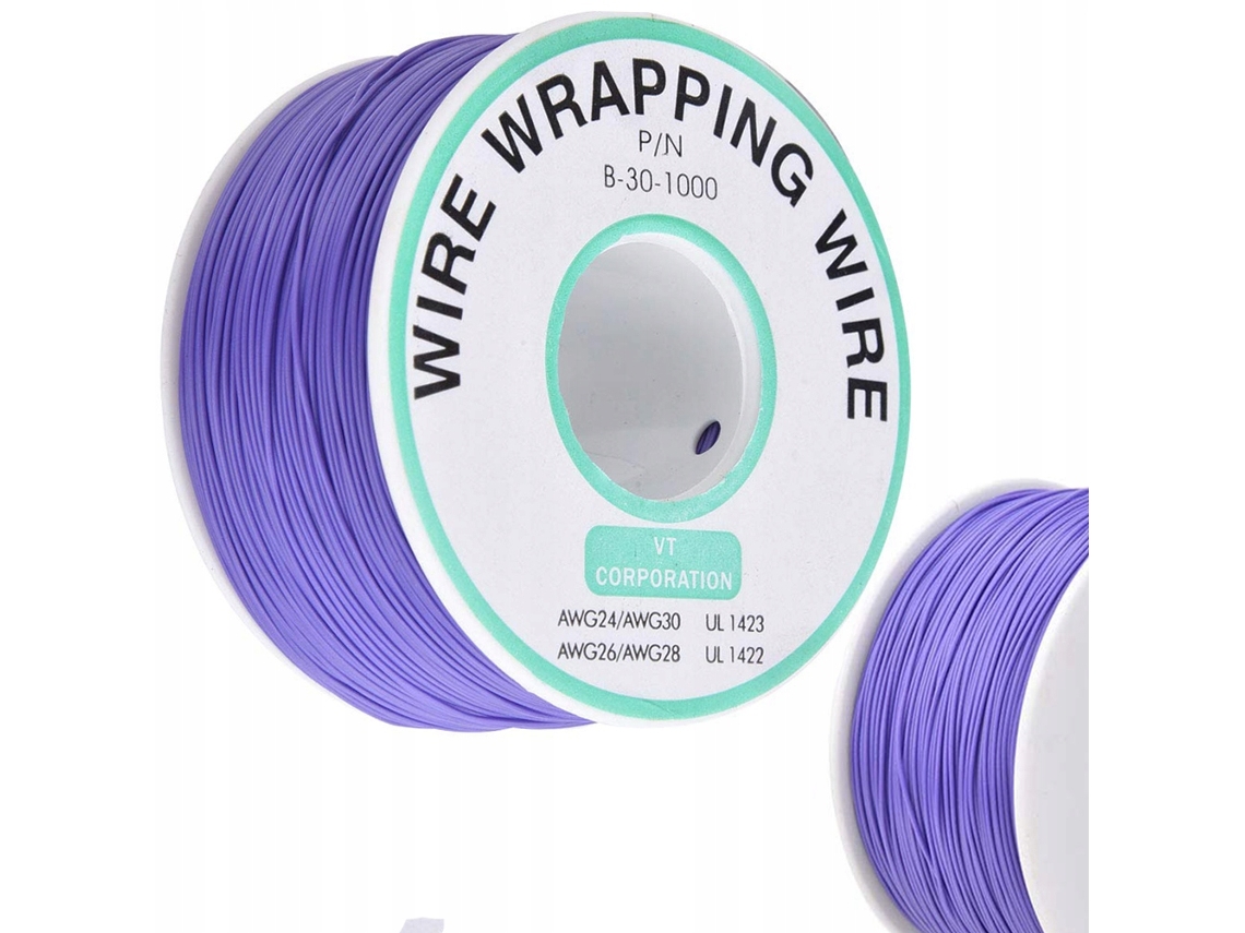 Cable Kynar AWG 0,25 mm 200 m – Alambre de cobre estañado | Aislamiento de PVC | Electrónica