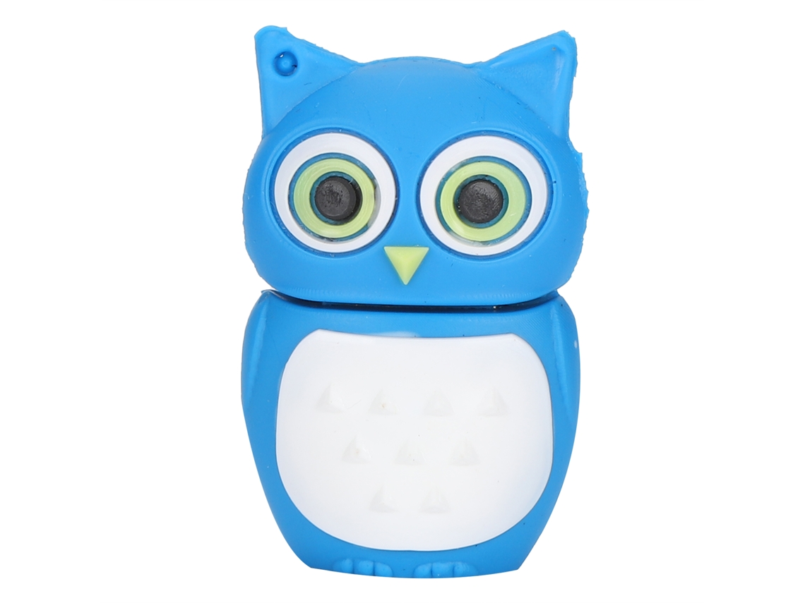 Memoria Usb Cartoon Búho Azul De Alta Velocidad 16gb, Pendrive, Memoria Usb