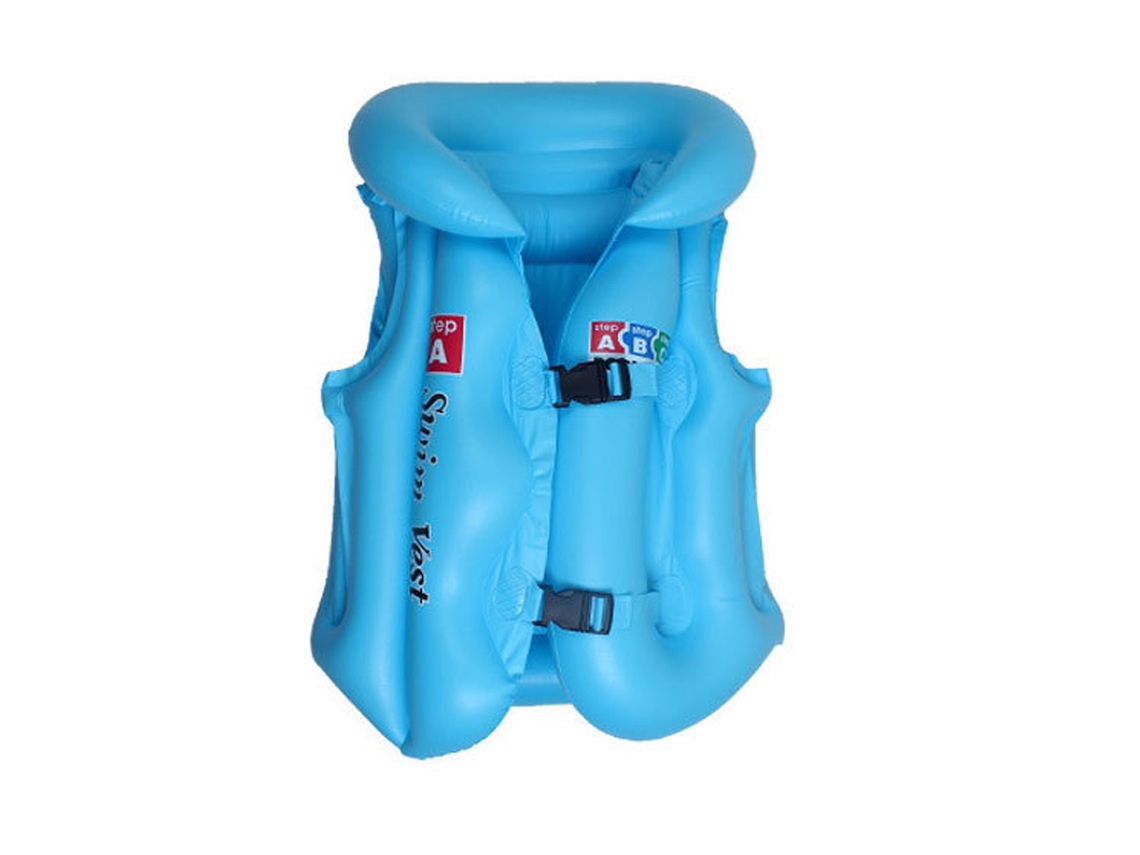 MEOIRUERY Chaleco Salvavidas Hinchable Azul para Bebés y Niños - Ropa de Baño Seguridad