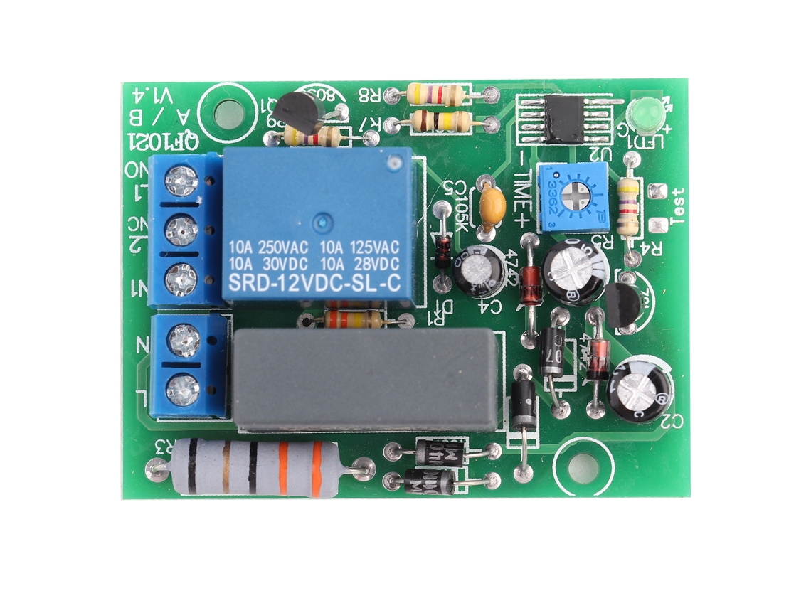 Módulo De Interruptor De Retardo De Temporizador 220vac Con Temporización Ajustable (0~100min) Apagado Automático
