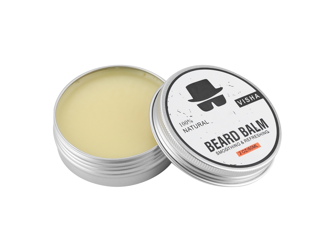 60g Bálsamo De Barbilla Natural Para Cuidado De Barba Y Bigote Hidratante Y Suavizante Cera De Barbilla