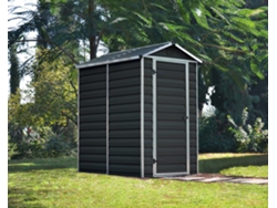 CANOPIA Claraboya Caseta de Jardín de Policarbonato 176X120X203 cm Gris Oscuro