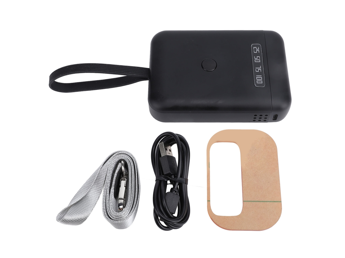 Lámpara Led Uv De 18 W Para Extensiones De Cabello Con Indicador De Batería, Portátil Para Uso En Salones Y En El Hogar, Color Negro.
