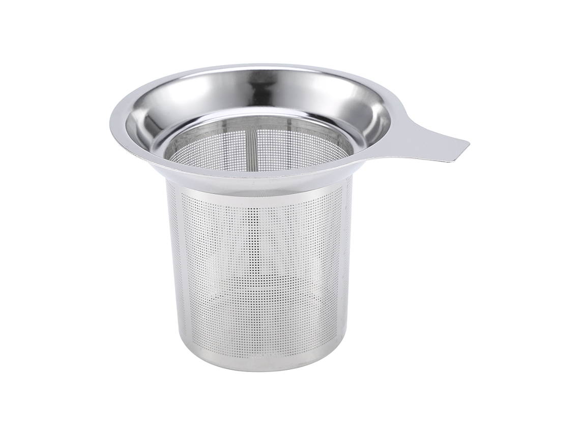 Infusor de té reutilizable de malla de acero inoxidable, filtro para té y café, color como en la imagen.