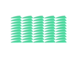 2026-50 Plumas De Flecha Ligera Escudo Feather Fletching Para Arqueria Outdoor Diy Verde
