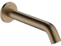 HANSGROHE Tecturis S caño de bañera, proyección 198 mm, 73411, Color: Bronce cepillado