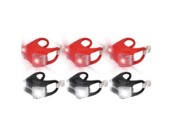 Luz De Seguridad Led, Paquete De 6 Luces De Silicona Para Bicicleta Con Clip, Luz Trasera Para Bicicleta, Cochecito, Scooter, Luz Led Para C
