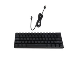 Teclado Mecánico Compacto Bajeal De 61 Teclas Con Interruptores Azules, Teclas De Doble Inyección Y Retroiluminación Led