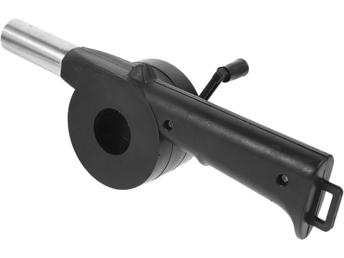 Portátil Y Fabricado En Plástico Y Acero Inoxidable, Este Soplador Manual Para Uso En Exteriores Acelera El Encendido Y