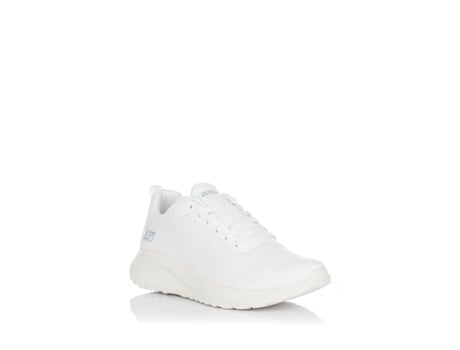 Zapatillas para Mujer SKECHERS Bobs Sport Squad Chaos Face Off (Blanco - 37)
