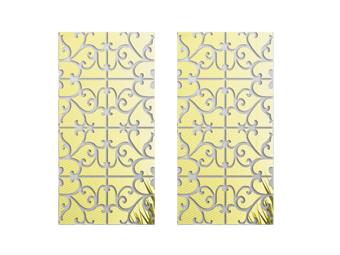 2 piezas de adhesivos de pared modernos, decoración en estilo europeo 3D Kofihety