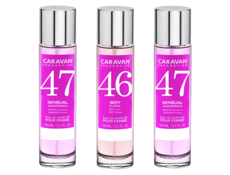 3x CARAVAN Perfume de Mujer Nº46 (2)Nº47 - 150ml