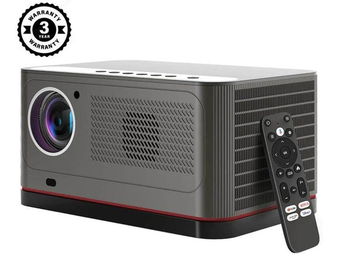 Proyector Android Tv Etoe Whale Pro 1080p Nativo 1500 Lúmenes Ansi Decodificación 4k Enfoque Y Corrección Keystone Automáticos Wi-fi Dual-band