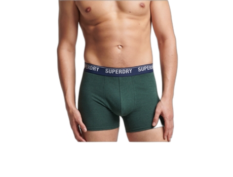 Boxers SUPERDRY Hombre (S - Verde)