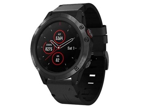 Correa De Reloj Inteligente Para Garmin Fenix 5X Plus Correa De Reloj Con Hebilla De Acero De Cuero De 26 Mm Negra VENISYMLIS