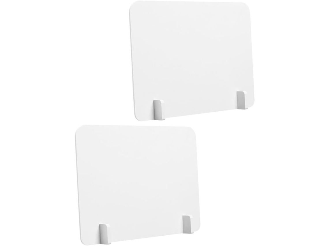 Separadores De Escritorio De Pvc De 30x40 Cm, Pantallas De Privacidad Blancas