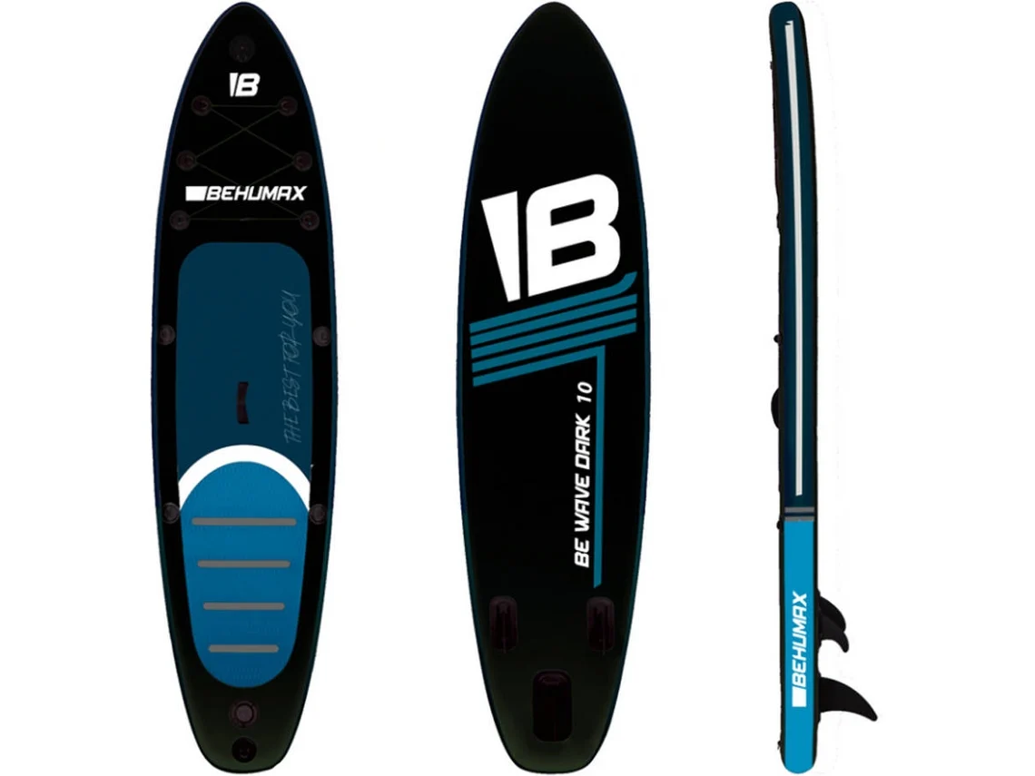 Tabla de Paddle Surf BEHUMAX Be Wave Dark 10  Negro (305x76x15 cm)