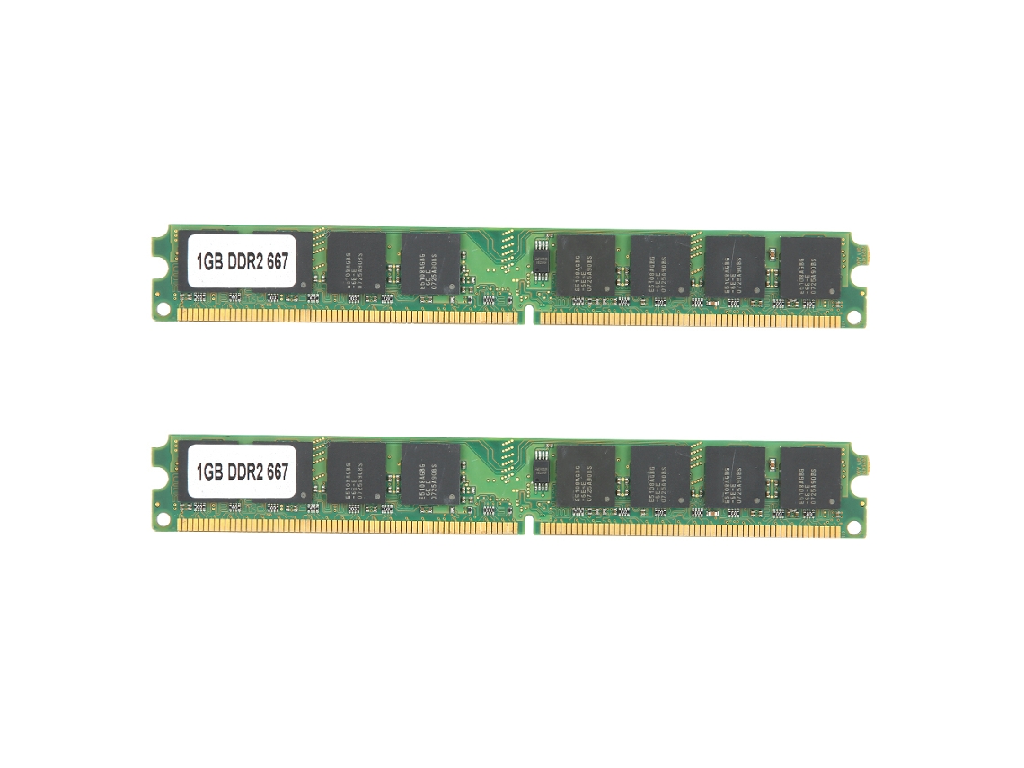 2 Piezas De Módulo De Memoria Ddr2 1gb 667mhz Pc25300 De Doble Cara Para Escritorio Amd