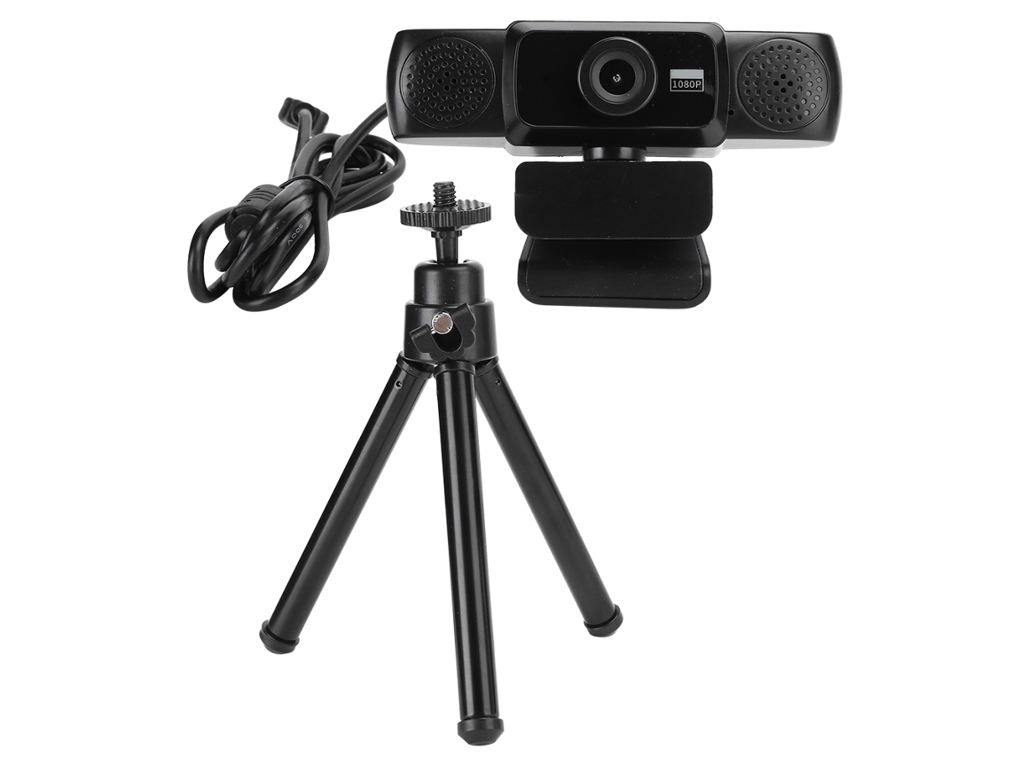 Cámara Web Hd Hxsj S5 1080p Con Enfoque Automático Y Micrófono, Cámara Rotatoria Para Computadora