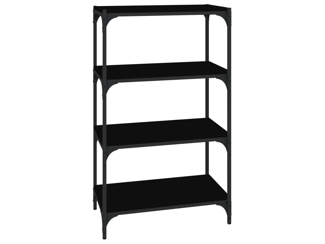 Estantería VIDAXL Negro Madera contrachapada (60x33x100 cm)