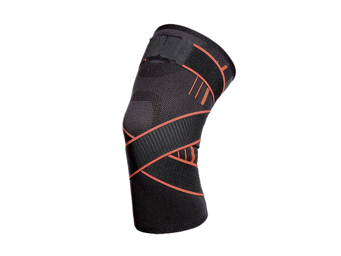 Protector de rodilla deportivo de nailon naranja XL