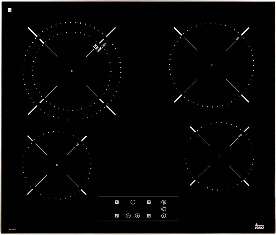 Placa Teka Tt 6420 40239021 vitrocerámica marco slim 4 fuegos cristal negro 60cm 60.5 zonas touch control 60 6200w pro vitroceramica max 21cm tt6420 4f integrado pro6420 encimera avisador instalación y cierre gasdesinstalar retirar desinstplacainstalación 3 500 21