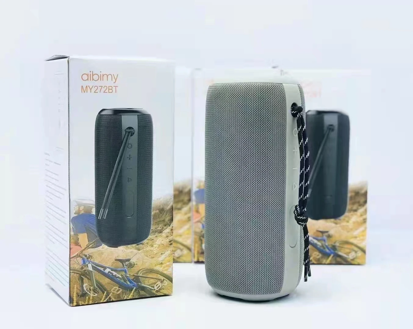 (gris) Bass Stereo -ipx6 Waterproof - Altavoz Bluetooth Inalámbrico, Soporta Tarjeta Tf, Puerto Usb, Conexión Inalámbrica Tws -30w