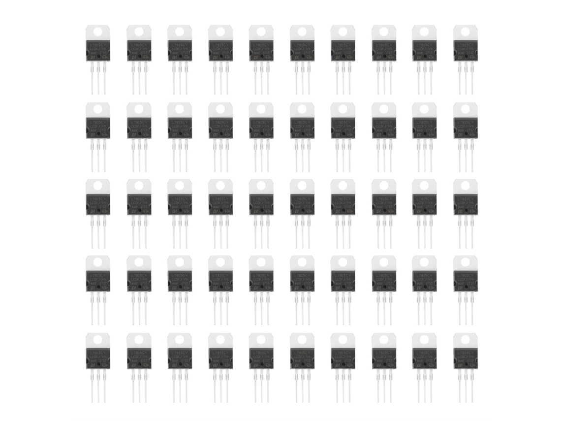 50 Reguladores De Voltaje Positivo Ajustables L7815cv De 5 V Y 0,5 A