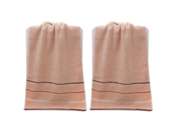 Juego de Toallas Kofihety Mano Suaves Absorbentes Baño Algodón Marrón - 2pcs (26x18x7cm)