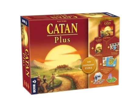 Catan Plus Edición 2023 Juego de mesa con escenarios adicionales CB/41934 Devir