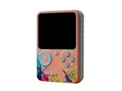 Gamepad Portátil 500 En 1 Con Pantalla Lcd De 3 Pulgadas, Consola De Juegos Retro Clásica De 500 Juegos, Compatible Con Conexión A Tv, Color Rosa Des