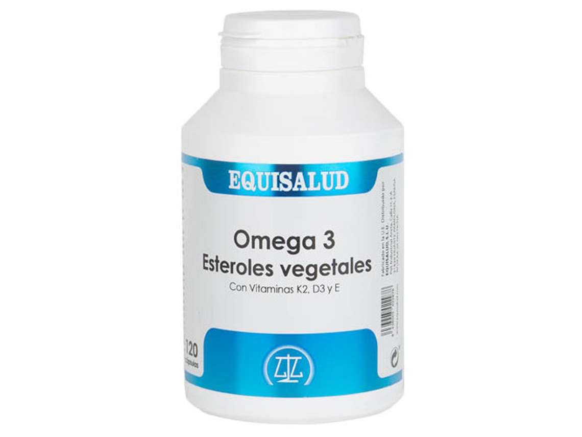 Complemento Alimentar EQUISALUD Ómega Vegetais Com Vitaminas C K Y E (120 cápsulas)