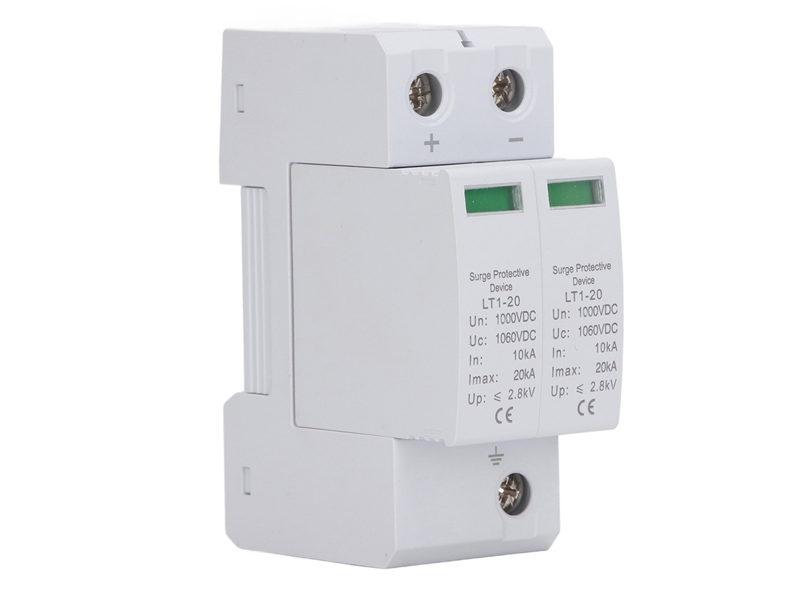 Dispositivo De Protección Contra Sobretensiones De 1000 V Cc, Para Distribución De Energía Con Protección Contra Rayos, 2p Lt1 20
