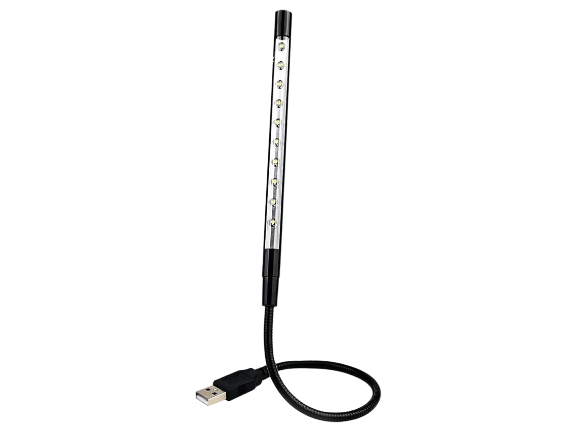Luz nocturna USB flexible con 10 luces LED para teclado, lectura, notebook, laptop, PC Truyuety