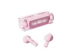 Auriculares Bluetooth De Diseño Animado Con Reducción De Ruido Inalámbricos Para Ios Android Rosa