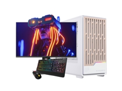 Ordenador de sobremesa para juegos Einarex (Ryzen 5 4600g - RAM: 16 GB DDR4 - SSD de 1 TB - RTX 5050 - Monitor Full HD de 27 pulgadas - Windows 11)