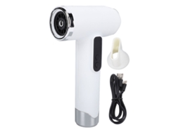 Secador De Pelo Inalámbrico Recargable Por Usb, 15600 Mah, Motor De Alta Velocidad, Portátil, Blanco.