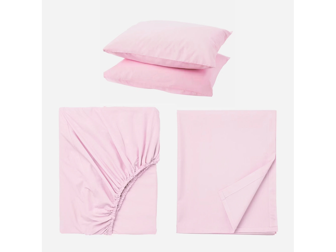 Juego De Cama Completo (cama De 90 Cm) - Rosa