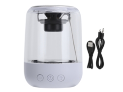 Altavoz Portátil Bluetooth 5.0 Con Subwoofer, Hifi, Luz Led, Estéreo, Inalámbrico, Blanco.