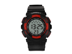 Reloj Deportivo Electrónico Para Hombre Con Pantalla Digital Y Cristal (rojo)
