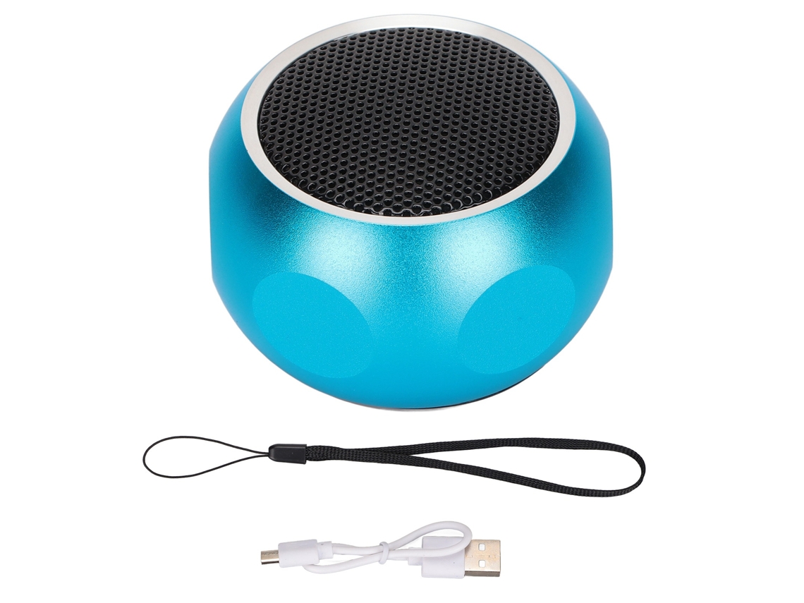 Mini Altavoz Bluetooth Portátil Con Cable Para Ducha, Bicicleta, Coche, Viajes - Azul