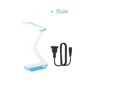 Lámpara de mesa plegable para estudiantes de moda 3 luces 800 mAh batería recargable 21 LED lámpara de mesa de cama mesa de luz dormitorio universi...